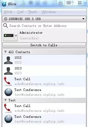 SIP电话拨号软件Blink操作流程
