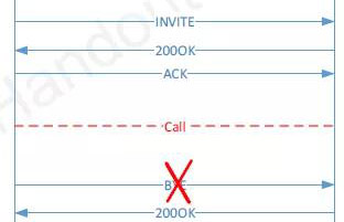 没有发送BYE的状态-图示