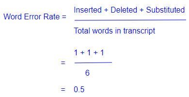 单词错误率计算