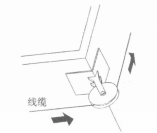 用滑车轮解决线缆的弯曲半径 用滑车轮解决线缆的弯曲半径
