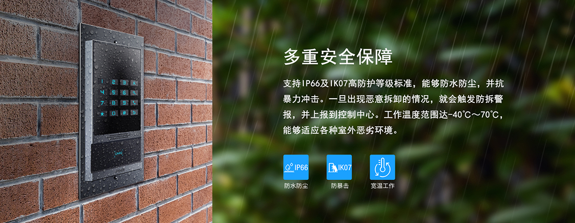 IP66及IK07高防护等级标准