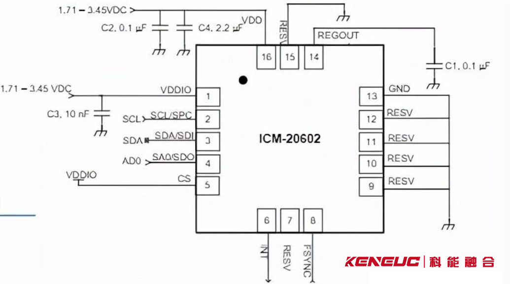 ICM-20602工作电路 ICM-20602工作电路