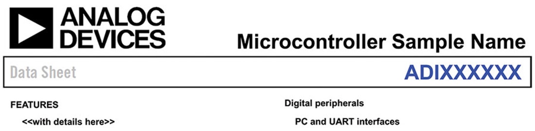 Figure 14. Microcontroller data sheet. 微控制器数据手册