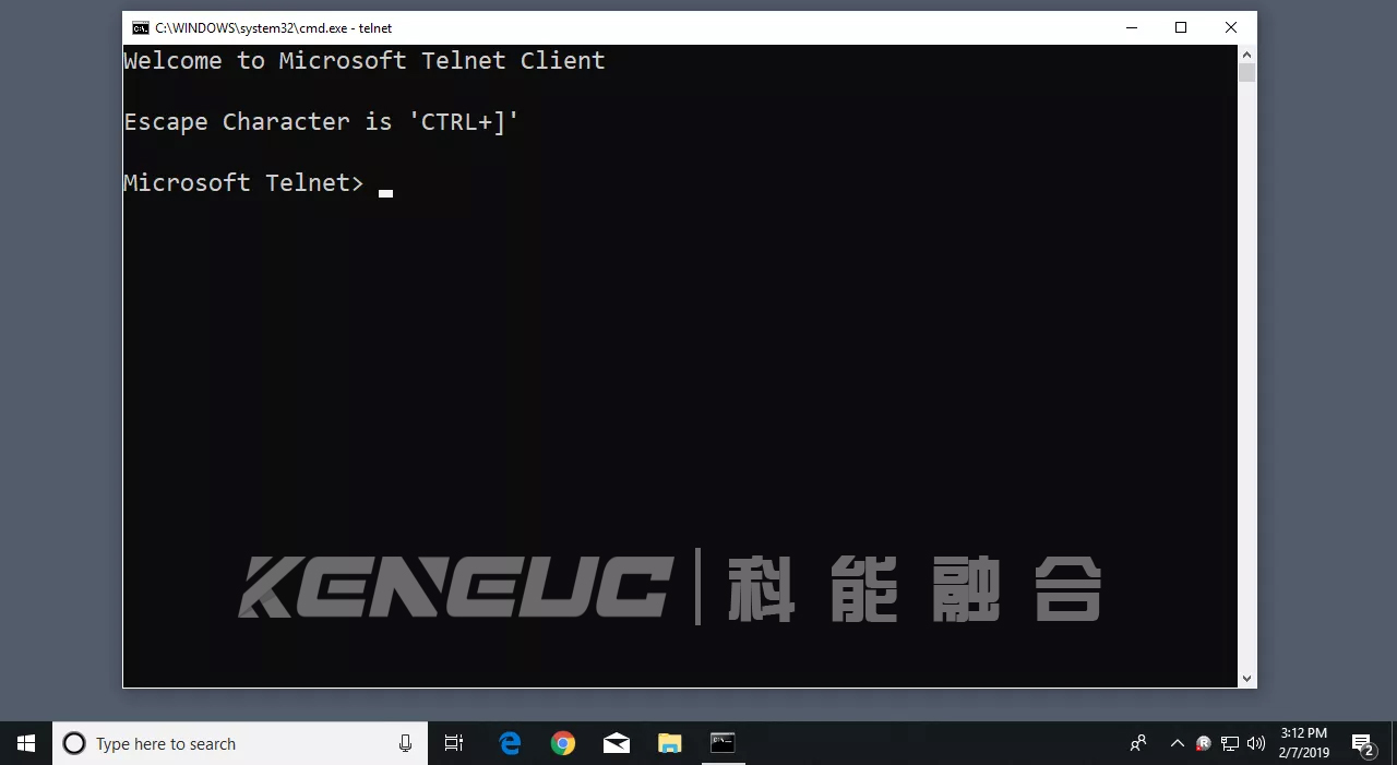 Windows11中的Telnet命令