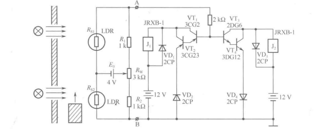 用光敏电阻鉴别物体运动的方向
