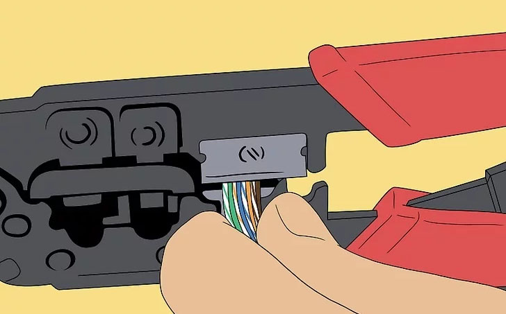 剪断多余的电线